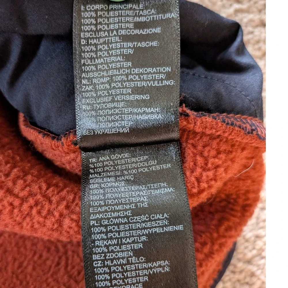 The North Face Mens Sherpa Fleece Vest Burnt Orange Large